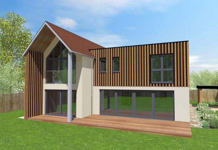 Contemporary Timber Frame Home