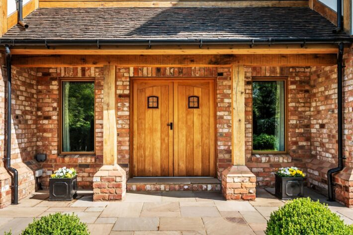 Timber Door Entrance