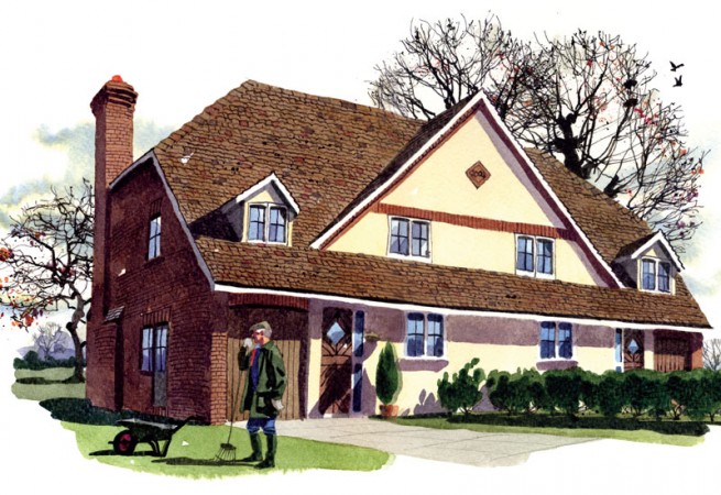 Scandia-Hus Harlequins design