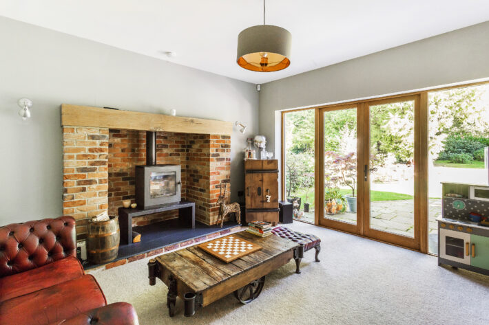 Sitting Room with Log Burner